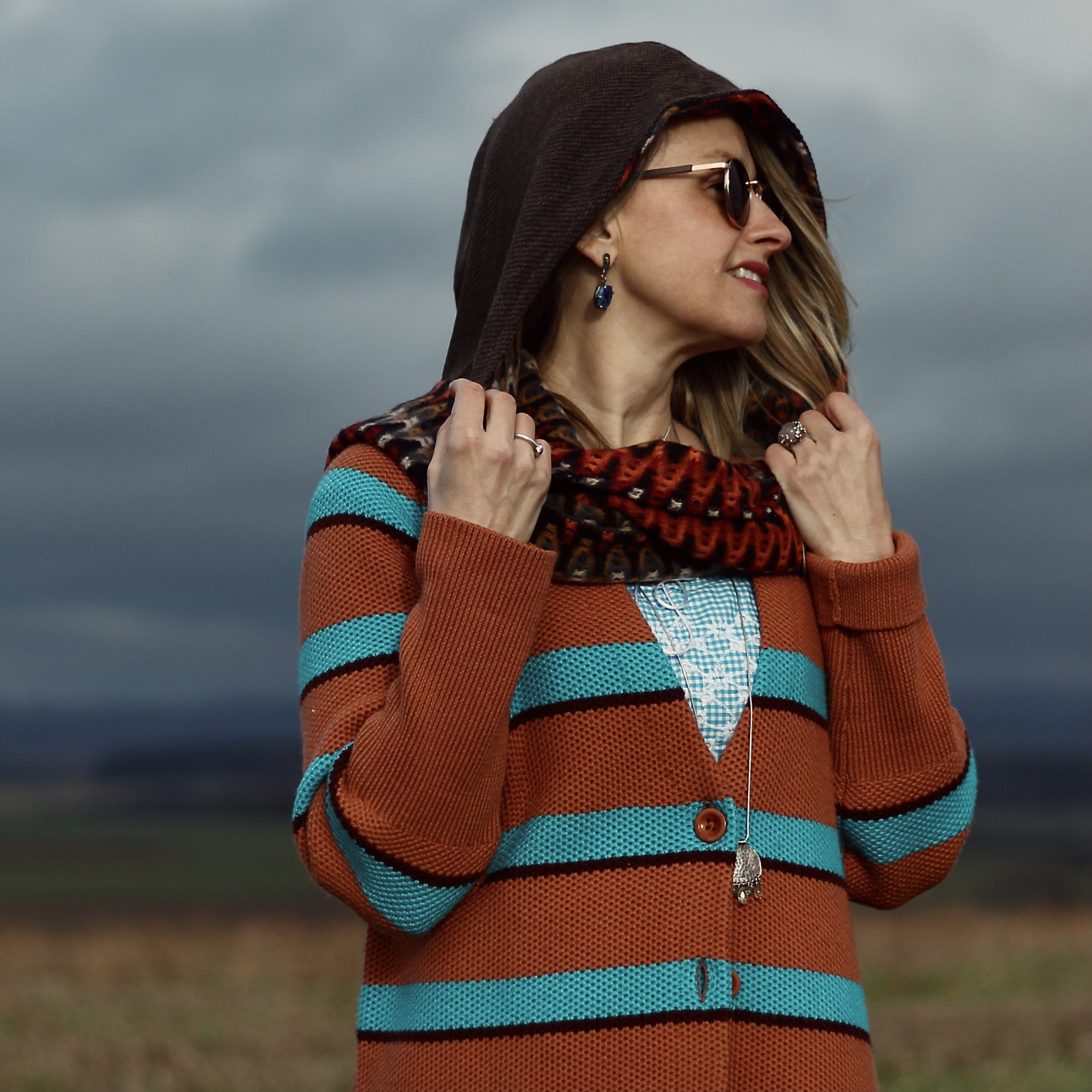 Oboustranný kapucošál